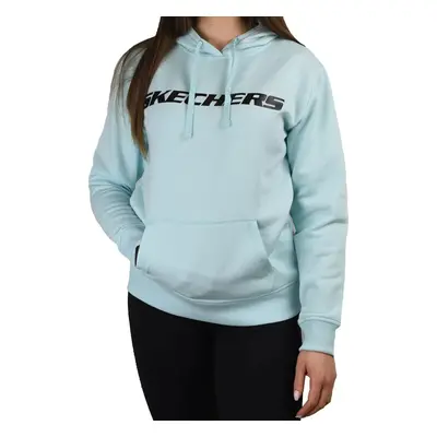 MODRÁ DÁMSKÁ MIKINA SKECHERS HERITAGE HOODIE WHD65-AQUA