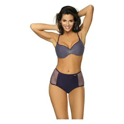 Tmavě modré push-up bikiny se síťovinou Martha Blu Scuro M-477 (1)