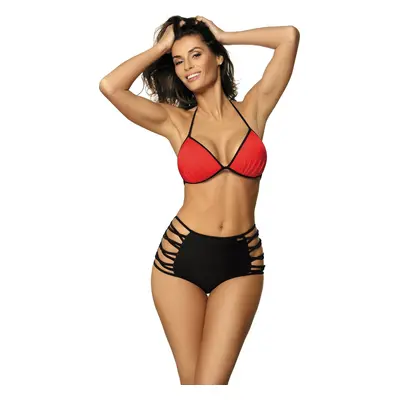 Červeno-černé stylové bikiny Lisa Carnaby M-471 (5)