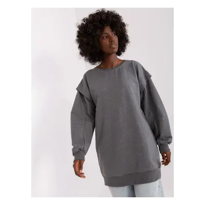 ŠEDÁ OVERSIZE MIKINA -EM-TU-HS-21-499.21-DARK GREY