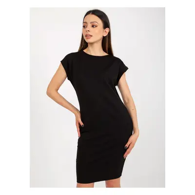 Černé mini šaty s kapsami -TW-SK-BL-LK283.68P-black