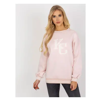 Světle růžová mikina bez kapuce EM-BL-617-KC.86P-light pink