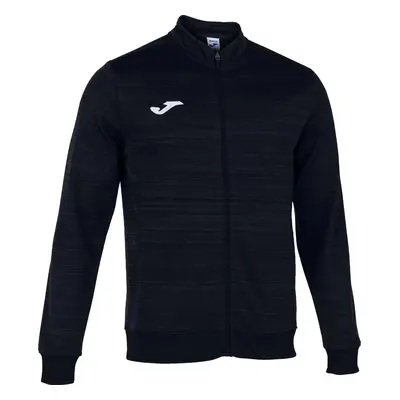 Černá melírovaná pánská mikina Joma Grafity III Full Zip Sweatshirt 102866-100