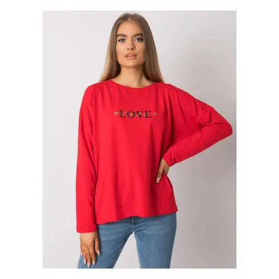 Červené dámské tričko s nápisem LOVE RV-BZ-7209.24P-red