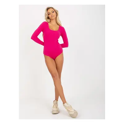 Fuchsiové body dlouhým rukávem RV-BO-6259-1.31-fuchsia