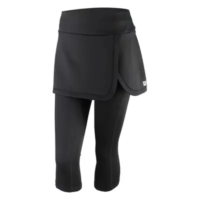 Černé dámské capri se sukní Wilson W Capri Skort IV Leggings WRA791901