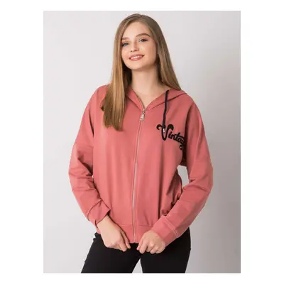 Meruňková mikina na zip -FA-BL-7239.23X-dark pink