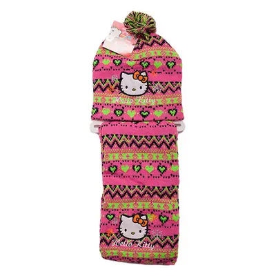 Hello Kitty zimní set čepice a šály