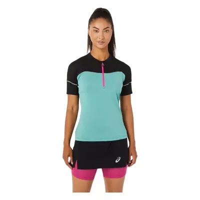 Modro-černé sportovní dámské tričko ASICS Fujitrail Top Tee 2012B927-303