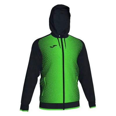 Černo-zelená fotbalová mikina Joma Supernova Hooded Jacket 101285-117