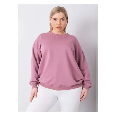 RŮŽOVÁ DÁMSKÁ MIKINA BEZ KAPUCE RV-BL-6316.16X-PINK