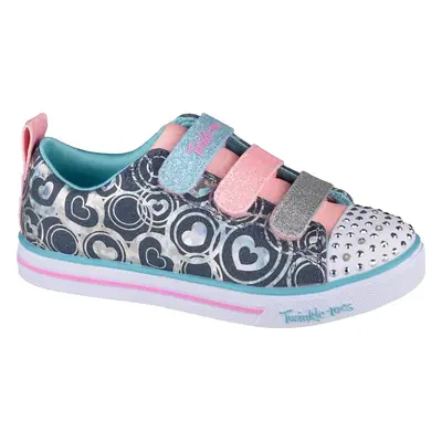 Vzorované dívčí tenisky Skechers Sparkle Lite Heartsland 314753L-DMLT