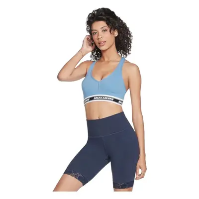 Šedá sportovní podprsenka Skechers Go Walk Jacquard Bra W3BR90-BLGY