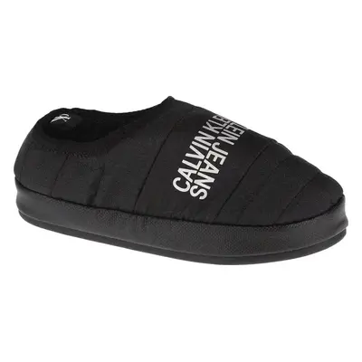 Černé dámské pantofle Calvin Klein Home Shoe Slipper W Warm Lining YW0YW00412-BEH