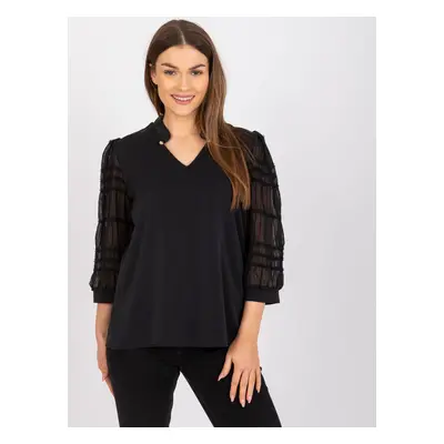 Černá elegantní halenka LK-BZ-508825.01X-black