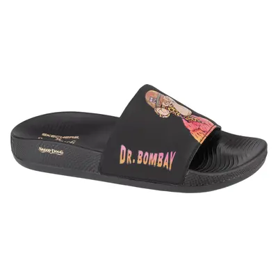 Černé pánské pantofle Skechers Snoop Dogg Hyper Slide - Dr. Bombay 251015-BBK