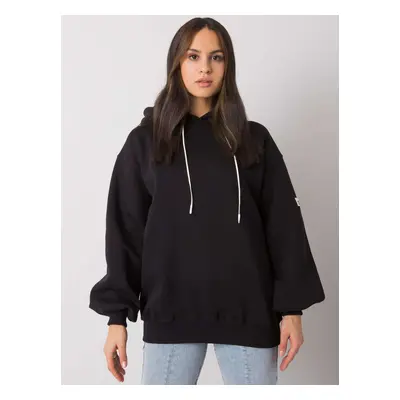 Černá dámská oversize mikina s kapucí RV-BL-7281.92-black