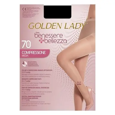 ČERNÉ SILONKY GOLDEN LADY BENESSERE BELLEZZA COMPRESSIONE MEDIA 70 DEN