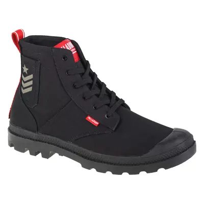 ČERNÉ DÁMSKÉ KOTNÍKOVÉ BOTY PALLADIUM PAMPA HI ARMY 78583-008-M