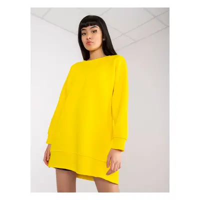 Žlutá bavlněná oversize mikina Manacor EM-BL-711.05-yellow