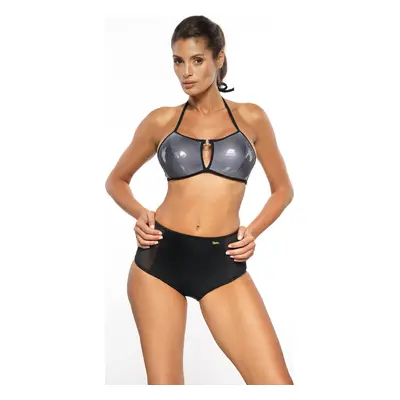 Černo-stříbrné lesklé bikiny Pipper Nero-Silver M-604 (1)