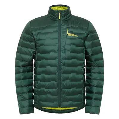 Tmavě zelená pánská prošívaná bunda Jack Wolfskin Passamani Down M Jacket A61836-4161