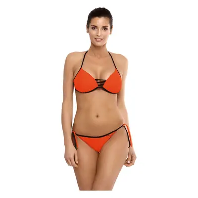 Oranžové bikiny s černým lemováním Janette Dinasty M-547 (7)