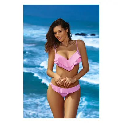 Růžové bikiny s volány Matylda Rododendro M-469 (19)