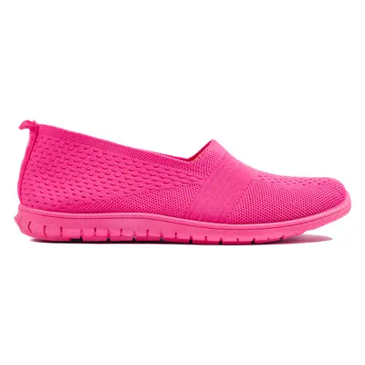 TMAVĚ RŮŽOVÉ NAZOUVACÍ SPORTOVNÍ SLIP-ON N-6FU