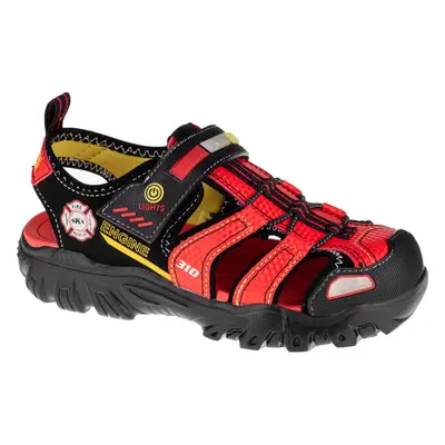 Červené chlapecké svítící sandály Skechers Damager III Sandal 400072L-BKRD