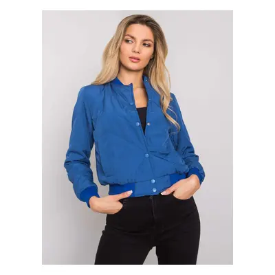 Modrý prošívaný bomber EM-KR-616.29-blue