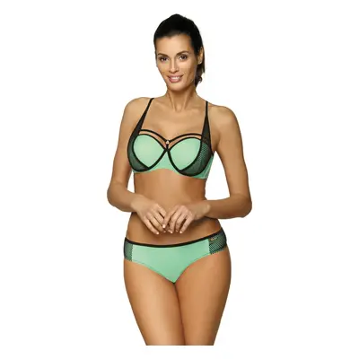 Mintové bikiny s černými lemy Charlotte Seafoam Glow M-495 (1)