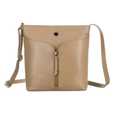 PETERSON BÉŽOVÁ KOŽENÁ CROSSBODY KABELKA [DH] PTN TOR-372-SNC