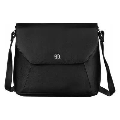 ROVICKY ČERNÁ CROSSBODY TAŠKA Z PŘÍRODNÍ KŮŽE R-TSL-08-CPDM