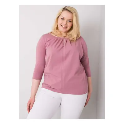 Růžová elegantní halenka RV-BZ-6334.19P-pink