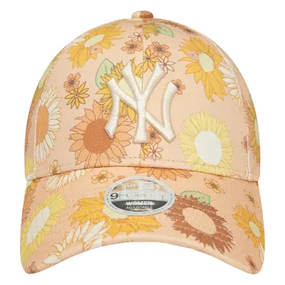 MERUŇKOVÁ DÁMSKÁ KŠILTOVKA NEW ERA 9FORTY NEW YORK YANKEES FLORAL ALL OVER PRINT CAP 60435003