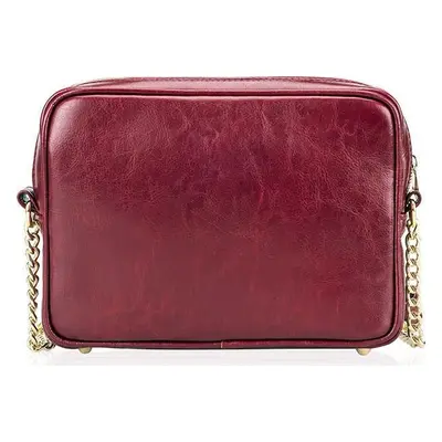 Kožená červená crossbody kabelka FL01 FLORENCE