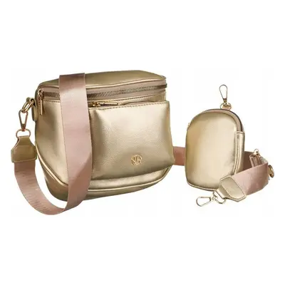 Rovicky Zlatá crossbody kabelka s odnímatelnou peněženkou R-KP-04-HRH