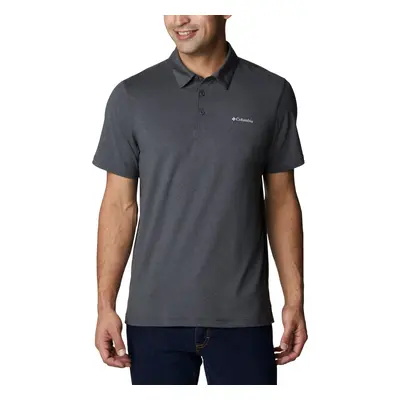 Tmavě šedá polokošile Columbia Tech Trail Polo Shirt 1768701013