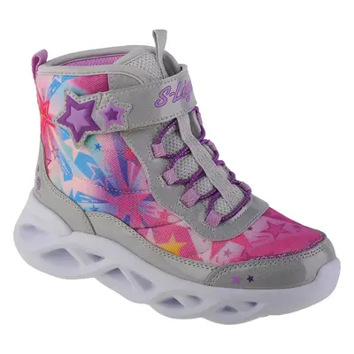 Barevné svítící dívčí boty Skechers Twisty Brights - Sweet Starz 302690L-SMLT