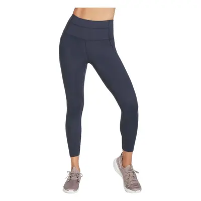 Antracitové dámské legíny Skechers Go Walk High Waisted 7/8 Legging W03LG31B-NVY