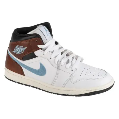 Bílo-hnědé pánské kotníkové tenisky Air Jordan 1 Mid FQ7831-142