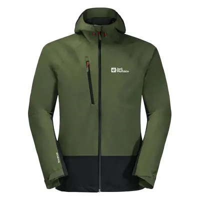 Tmavě zelená pánská hardshellová bunda Jack Wolfskin Eagle Peak 2l Jkt M 1112993-4129