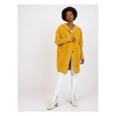 HOŘČICOVÝ TEDDY COAT CAROLYN -MBM-PL-1518.95P-MUSTARD