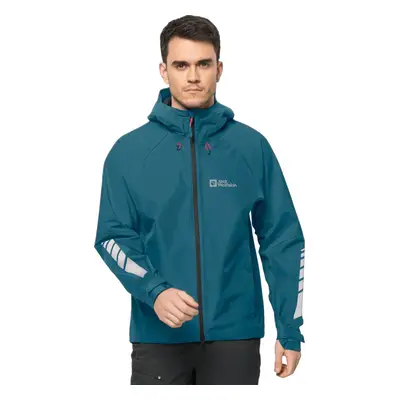 Modrá pánská lehká turistická bunda Jack Wolfskin Morobbia 2l Jkt M 1115511-4133