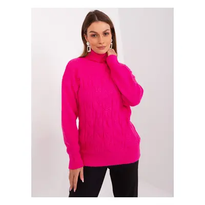 Tmavě růžový rolák se vzorem AT-SW-23401.97P-fuchsia