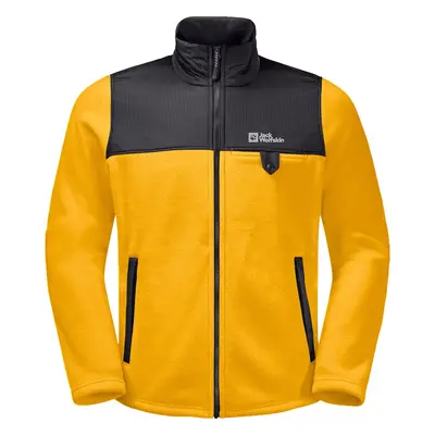 Hořčicová pánská fleecová bunda Jack Wolfskin Dna Grizzly Fleece FZ M 1709982-3802