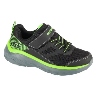 Černo-zelené dětské tenisky Skechers Boundless 403718L-BKLM