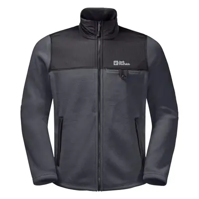 Tmavě šedá pánská fleecová bunda Jack Wolfskin Dna Grizzly Fleece FZ M 1709982-6230