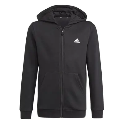 Černá chlapecká mikina adidas Essentials Full-Zip Hoodie Jr GN4020